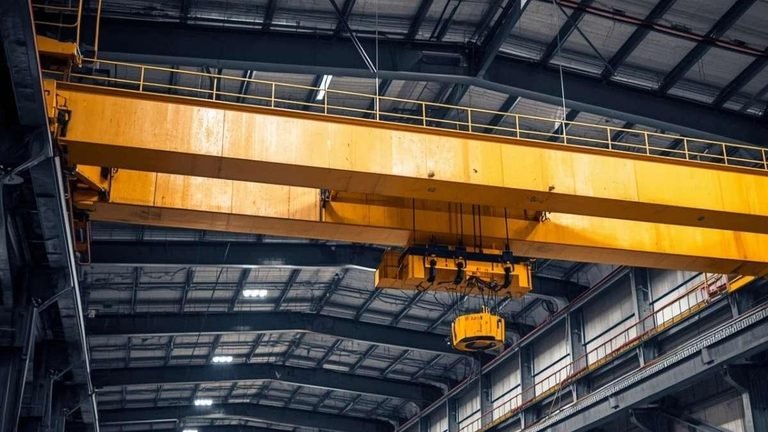 Cabo controle aplicado em ponte rolante industrial.