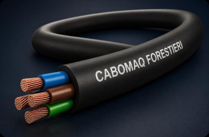 Cabo elétrico de alta performance Cabomaq Forestieri